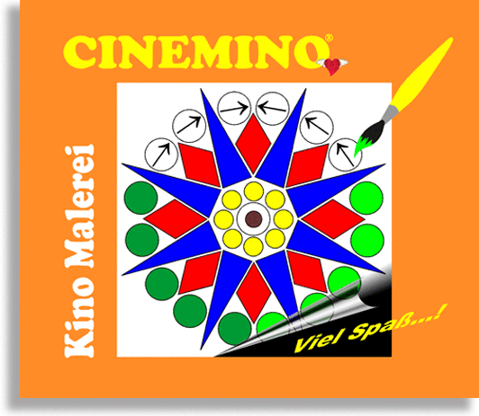 Cinemino Kino-Malerei Stern für Kinder, idealer Einstieg für Kinder ab 6 Jahren