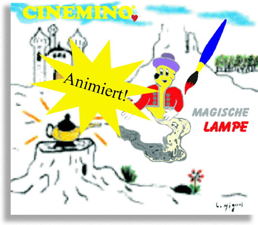Cinemino Animation Magische Lampe für Kinder, idealer Einstieg für Kinder ab 4 Jahren