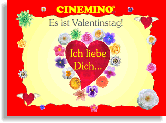 Cinemino Animation Valentinstag für uns alle, zauberhafter Ersatz für eine Valentinstagskarte